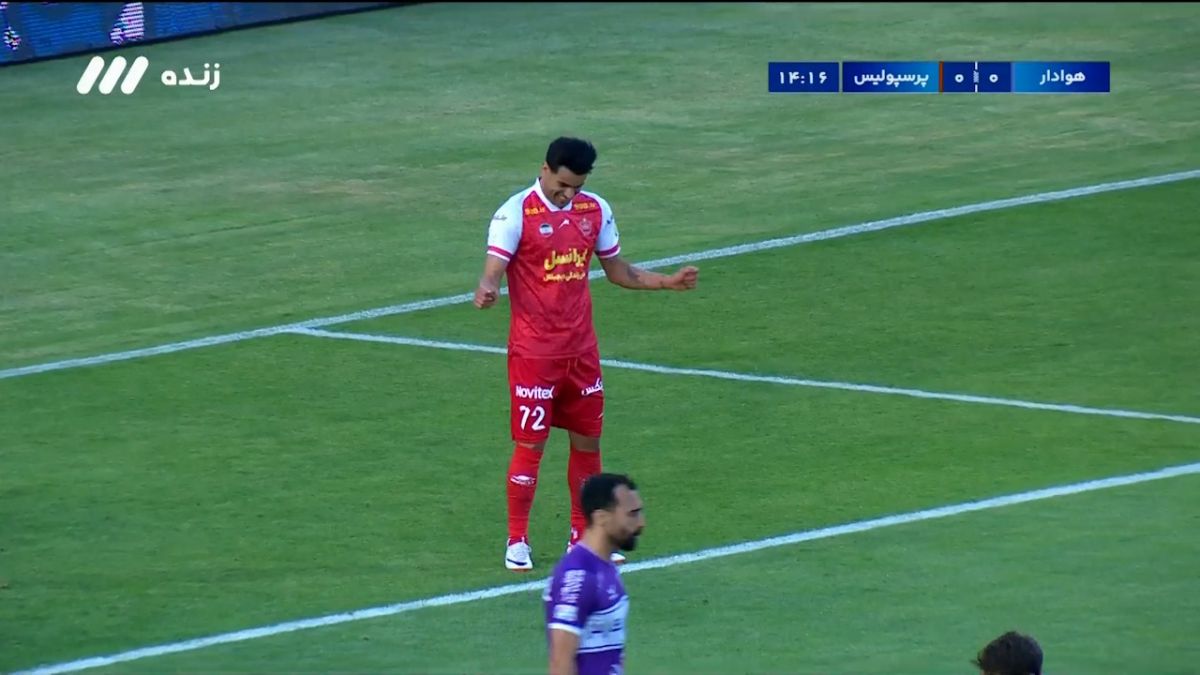 گل اول پرسپولیس به هوادار (عیسی آل کثیر)