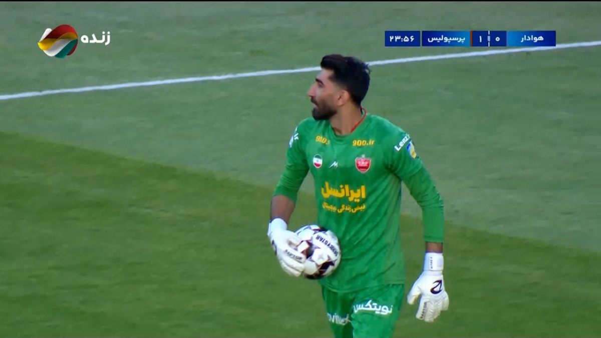 پاس فوق العاده داریوش شجاعیان و واکنش عالی بیرانوند در موقعیت تک به تک