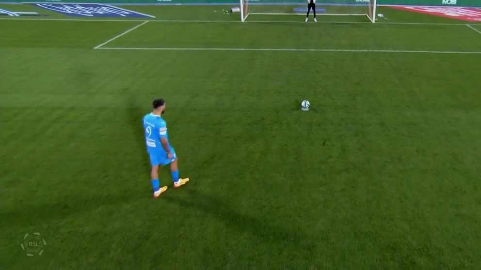 گل اول الهلال به الحزم (میتروویچ - پنالتی)