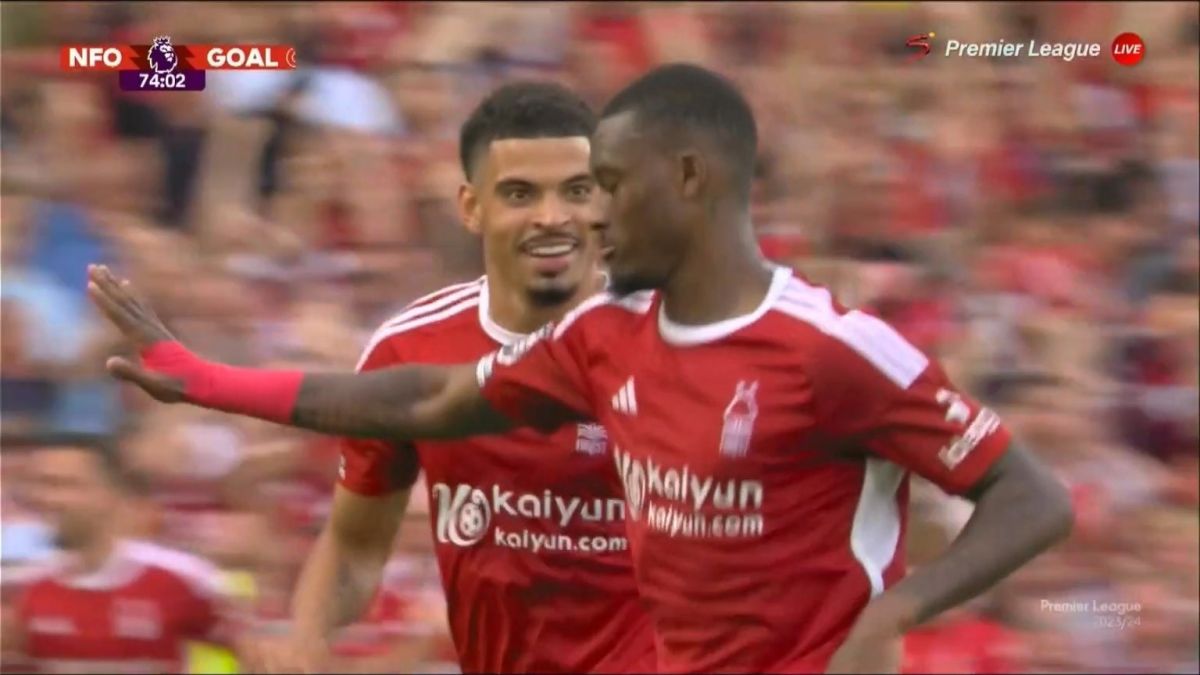 گل دوم ناتینگهام فارست به چلسی (هودسون اودوی)