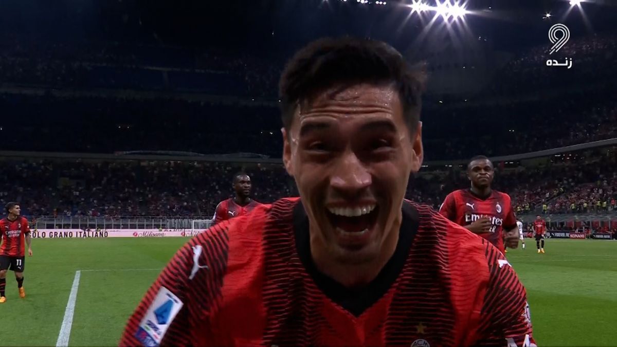 گل سوم میلان به کالیاری (شوت زبیای تیجانی ریندرز)