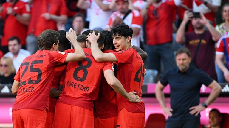 گل دوم بایرن مونیخ به وولفسبورگ (لئون گورتسکا)