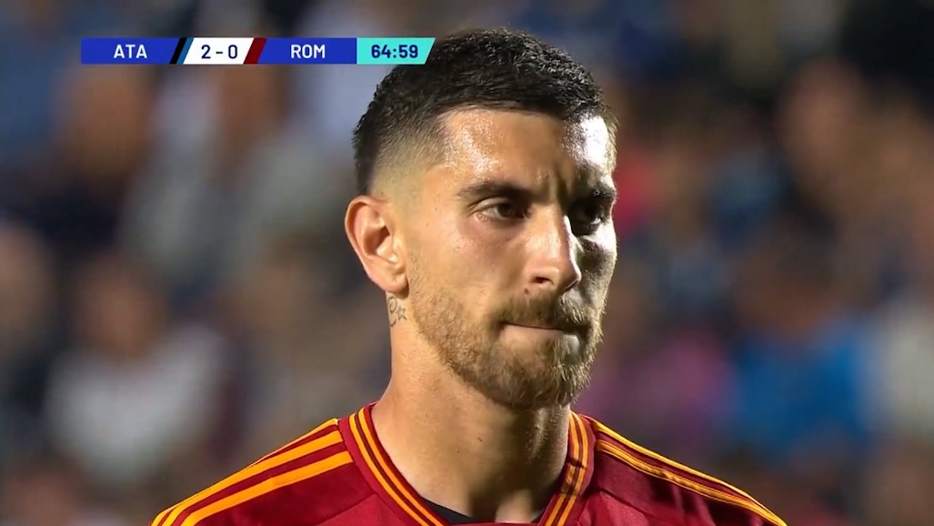 گل اول رم به آتالانتا (لورنزو پلگرینی)