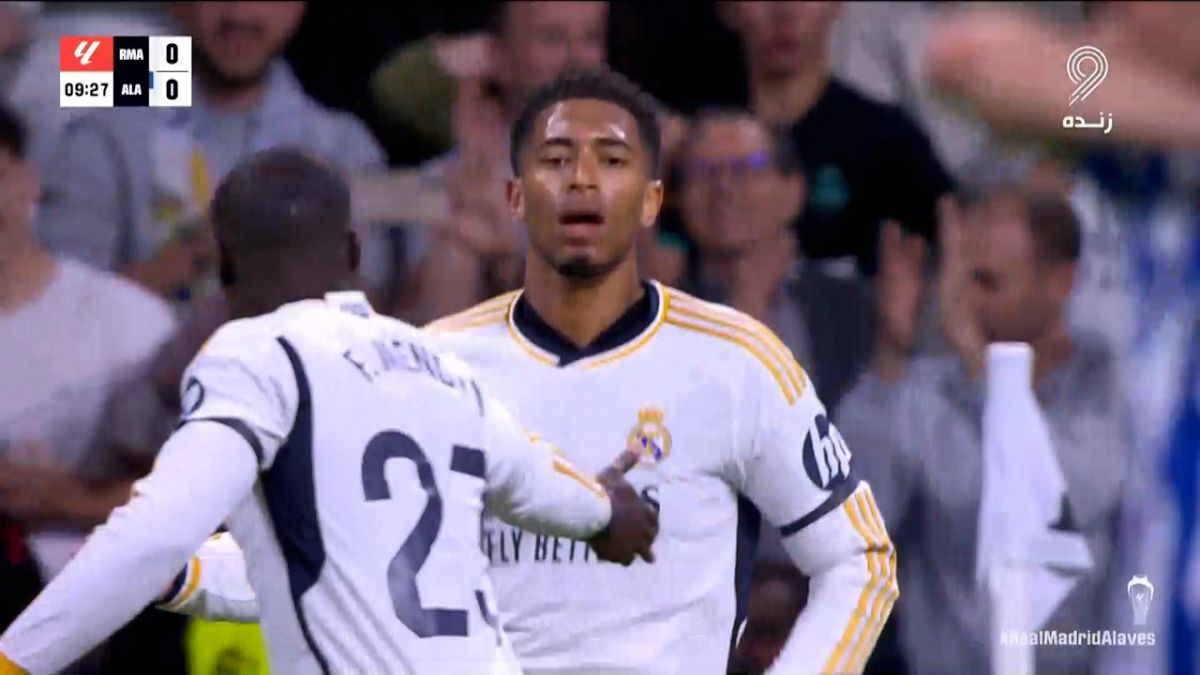 گل اول رئال مادرید به آلاوز (بلینگام)