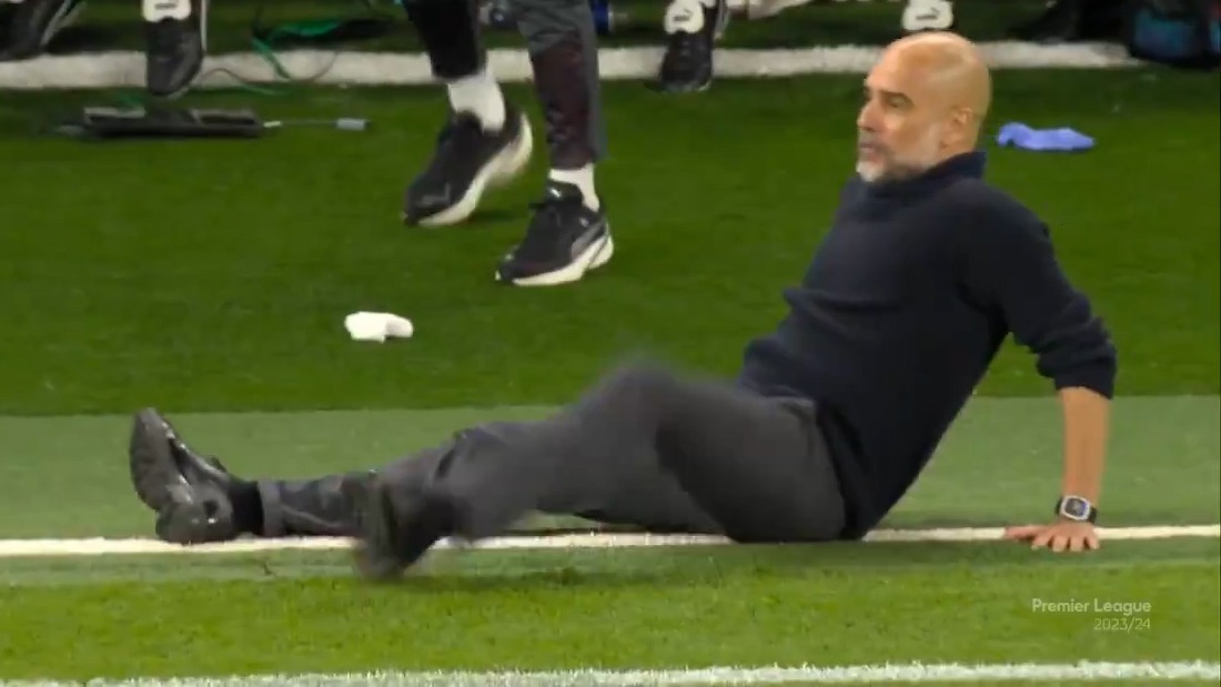 نجات دروازه منچسترسیتی توسط اورتگا و واکنش جالب پپ گواردیولا