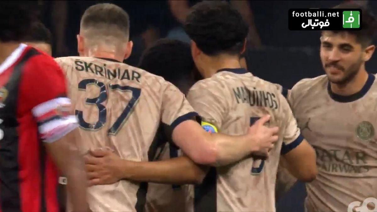 گل دوم پاری سن ژرمن به نیس (زاگوئه)