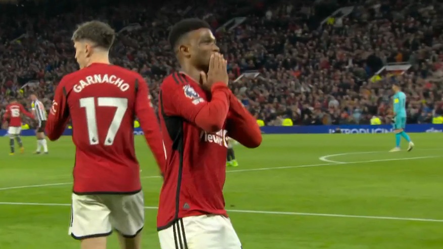 گل دوم منچستریونایتد به نیوکاسل (آماد دیالو)