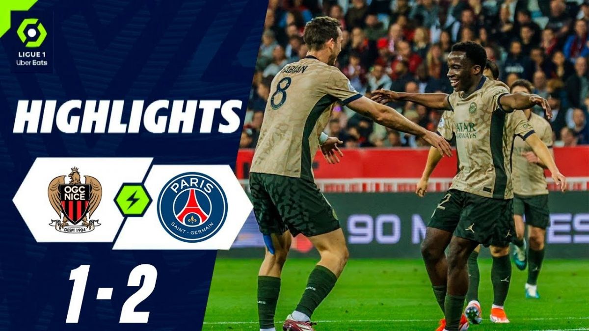 خلاصه بازی نیس 1-2 پاری سن ژرمن