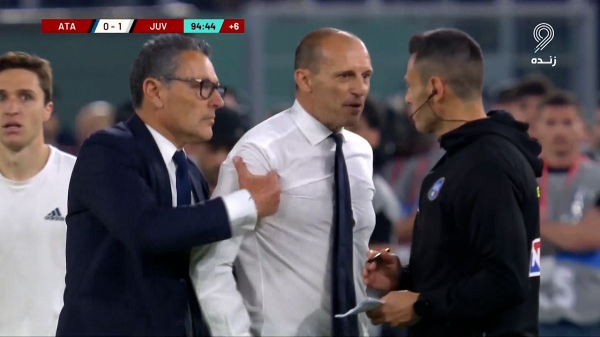 عصبانیت شدید آلگری در دقایق پایانی و اخراج توسط داور