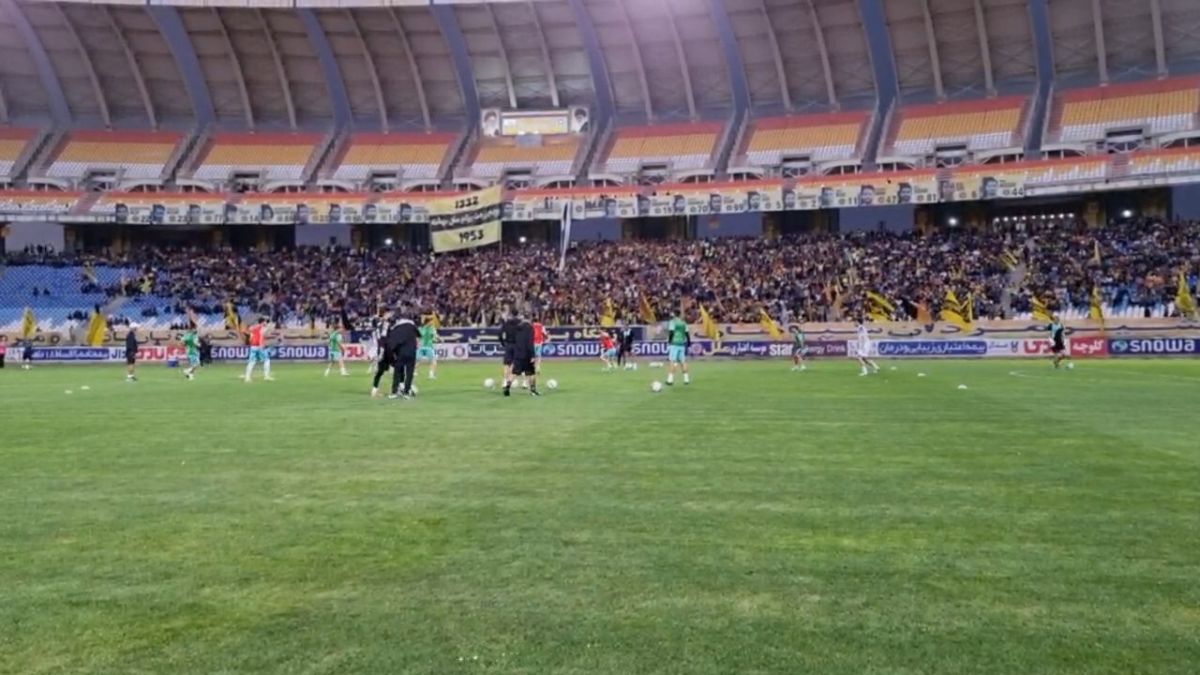 اختصاصی/ گرم کردن بازیکنان سپاهان و ملوان