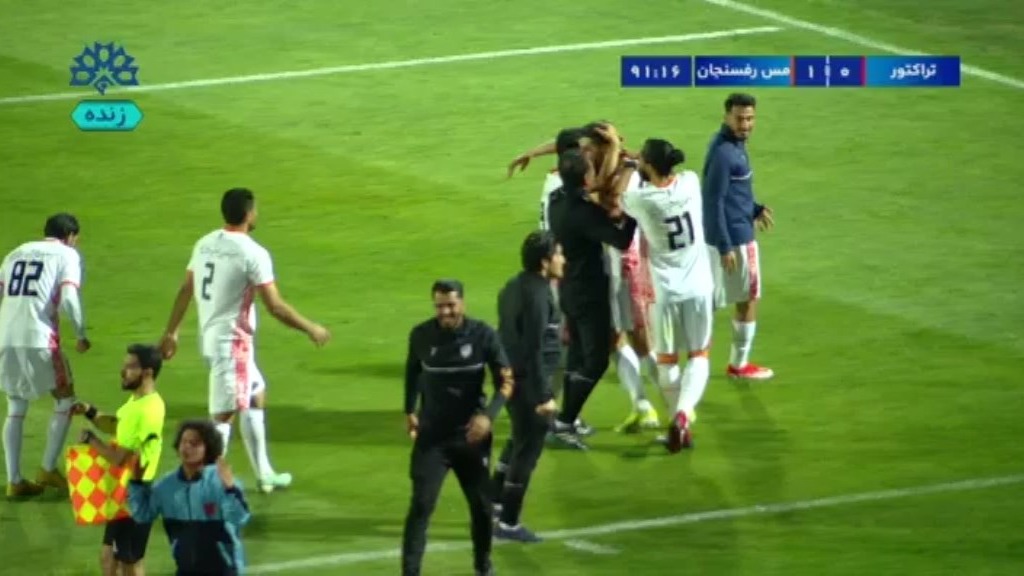 گل اول مس رفسنجان به تراکتور (محمدمهدی محبی)