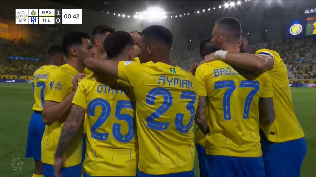 گل اول النصر به الهلال (گل تماشایی اوتاویو در ثانیه 22)