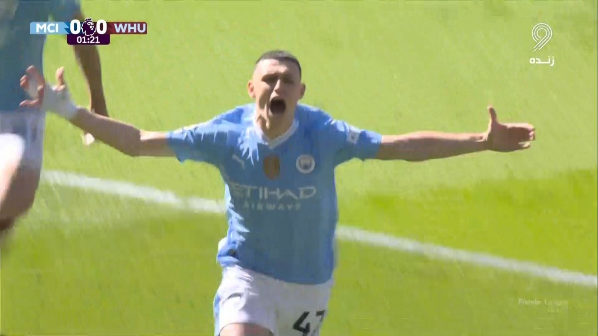 گل اول منچسترسیتی به وستهام (گل زیبای فیل فودن)