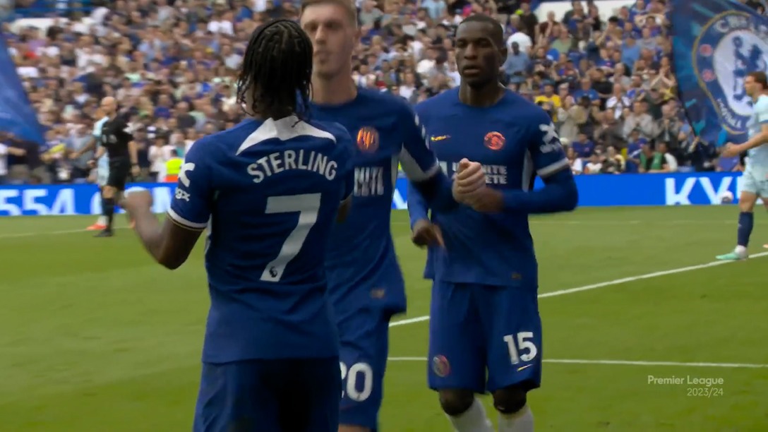 گل دوم چلسی به برایتون (استرلینگ)