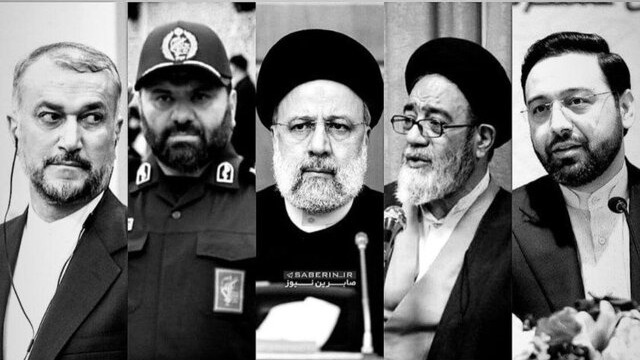 اسامی شهدای سانحه سقوط بالگرد حامل رییس جمهور