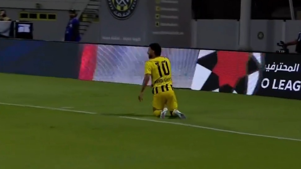 گل اول الاتحاد کلبا به الوصل (مهدی قایدی)