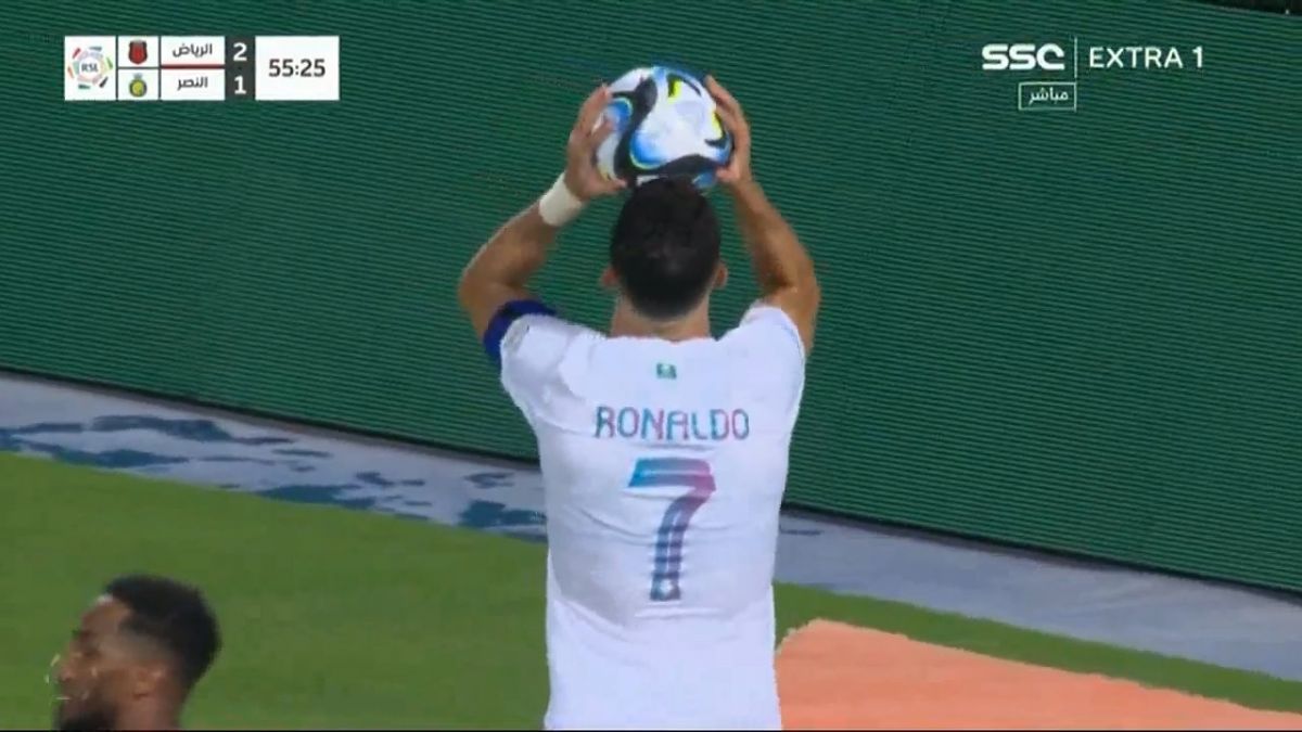 سومین موقعیت فوق العاده گلزنی رونالدو که مقابل الریاض از دست داد