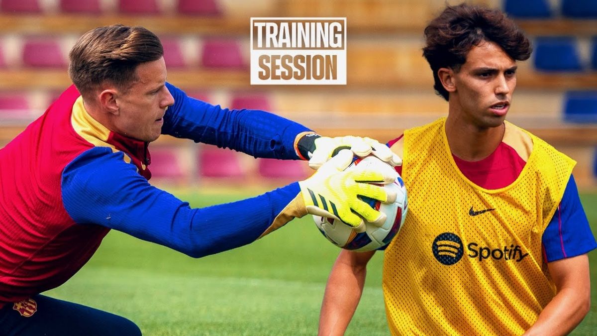 تمرین بارسلونا در آخرین لحظات ژاوی به عنوان سرمربی