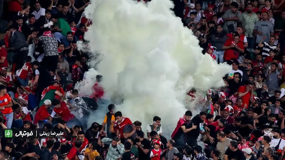 تصاویر شوکهکننده از ورزشگاه آزادی؛ نارنجکی که همه را تحت تاثیر قرار داد