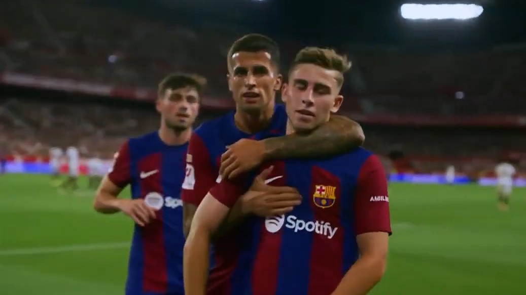 گل دوم بارسلونا به سویا (فرمین لوپز)