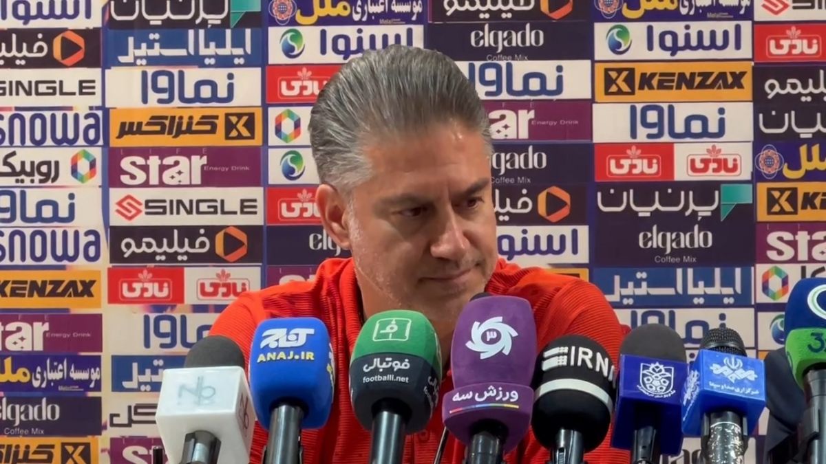 اختصاصی/ کنفرانس خبری حمید مطهری مربی تراکتور پیش از تقابل با ملوان و واکنش به صحبت های جنجالی شجاع خلیل زاده