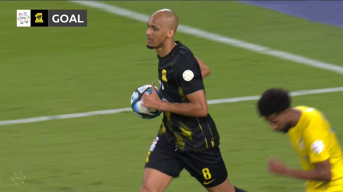 گل دوم الاتحاد به النصر (فابینیو)