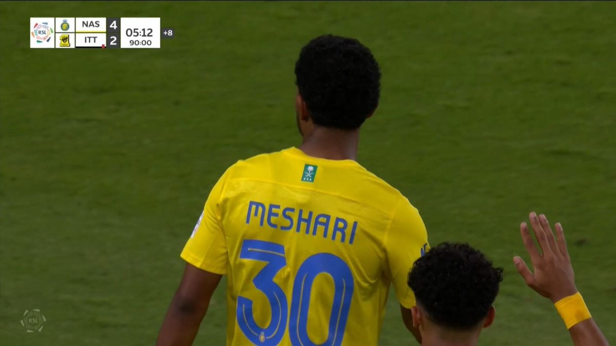 گل چهارم النصر به الاتحاد (مشاری النمر)