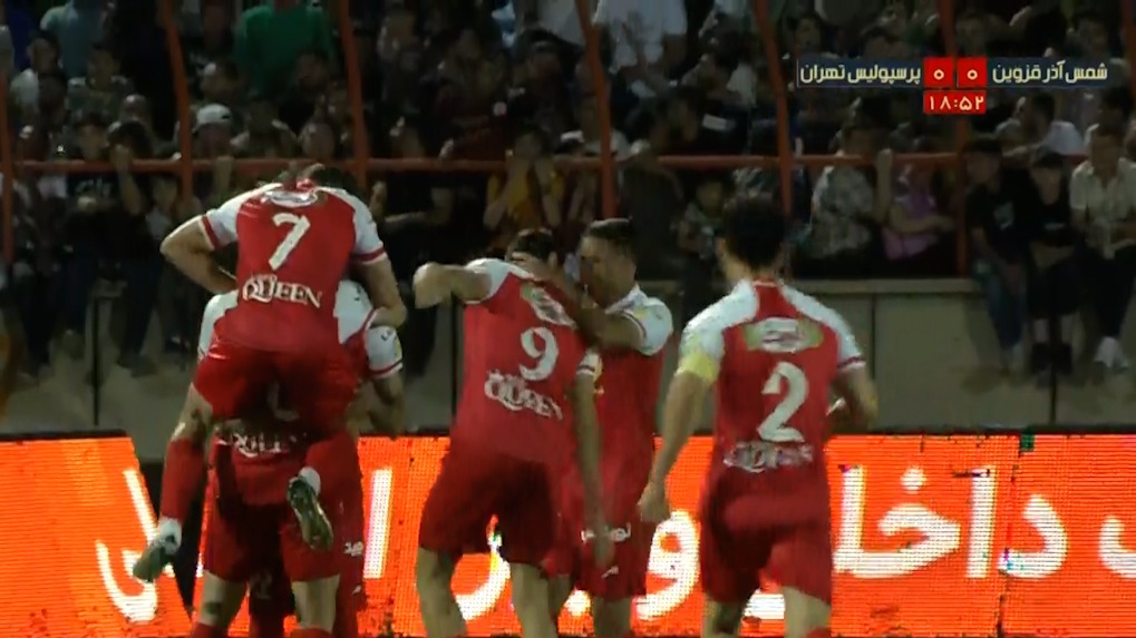 گل اول پرسپولیس به شمس آذر (اورونوف)