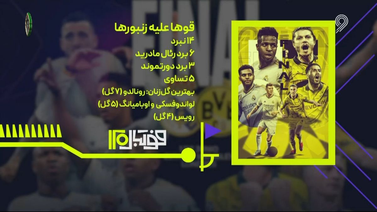 فوتبال 120/ مرور تقابل های دورتموند و رئال مادرید
