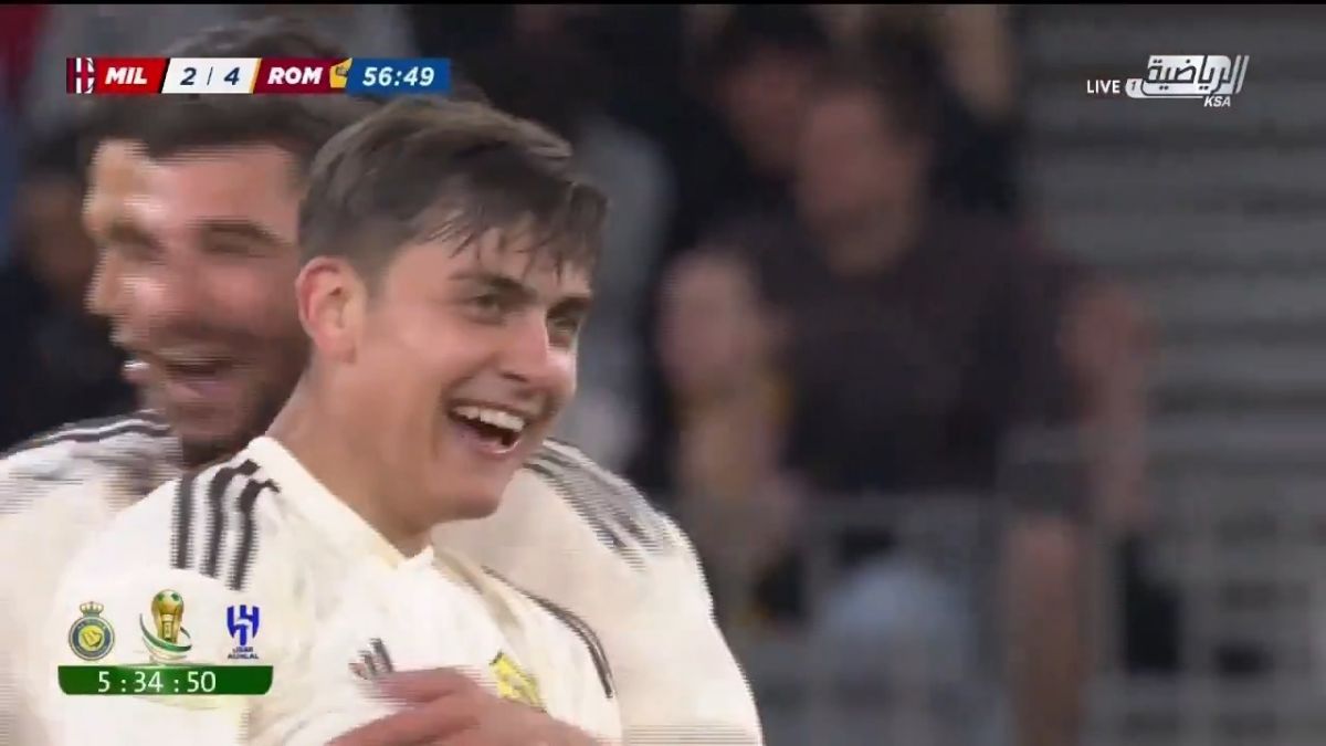 گل چهارم رم به میلان (سوپرگل دیبالا)