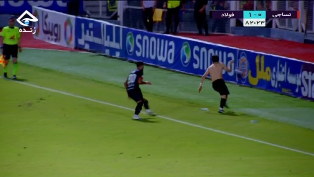 گل اول فولاد خوزستان به نساجی (ساسان انصاری)