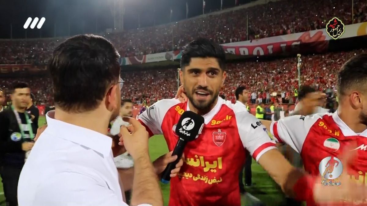 فوتبال برتر/ حواشی جشن قهرمانی و مصاحبه های بعد از بازی پرسپولیس - مس