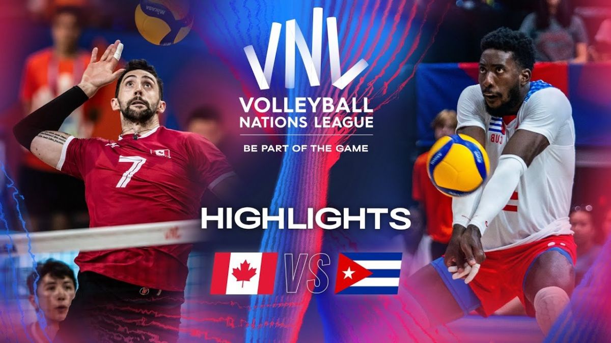 خلاصه بازی کانادا 3-1 کوبا (لیگ ملت های والیبال 2024)