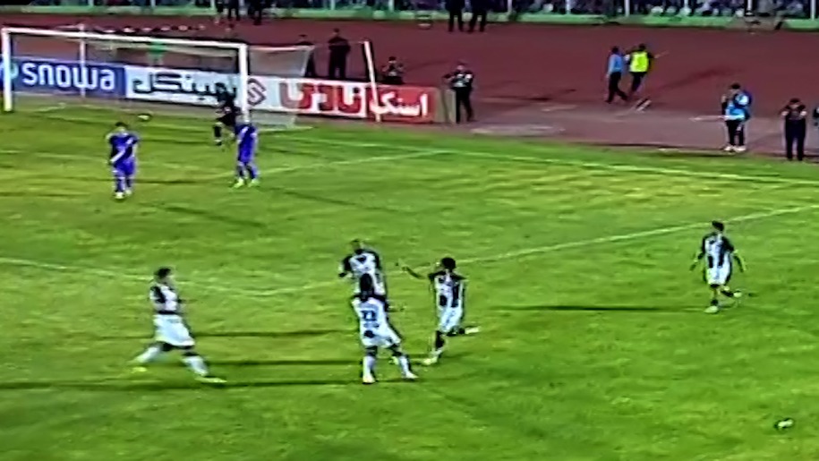 گل دوم خیبر به آریو اسلامشهر (ضربه زیبای فرید امیری) / گلزنی برادر وحید امیری برای خیبر