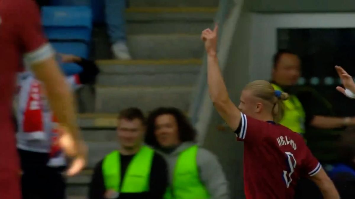 گل اول نروژ به کوزوو (ارلینگ هالند)