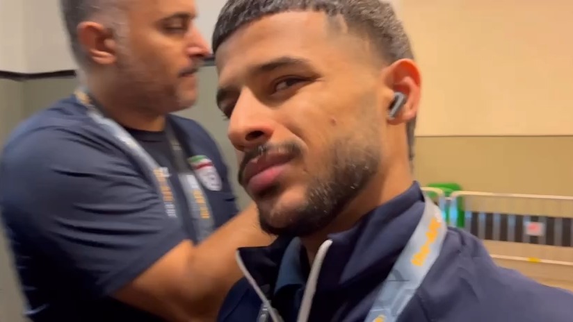 ورود تیم ملی فوتبال ایران به ورزشگاه ۴٠ هزار نفری هنگ‌کنگ برای تقابل با تیم ملی این کشور