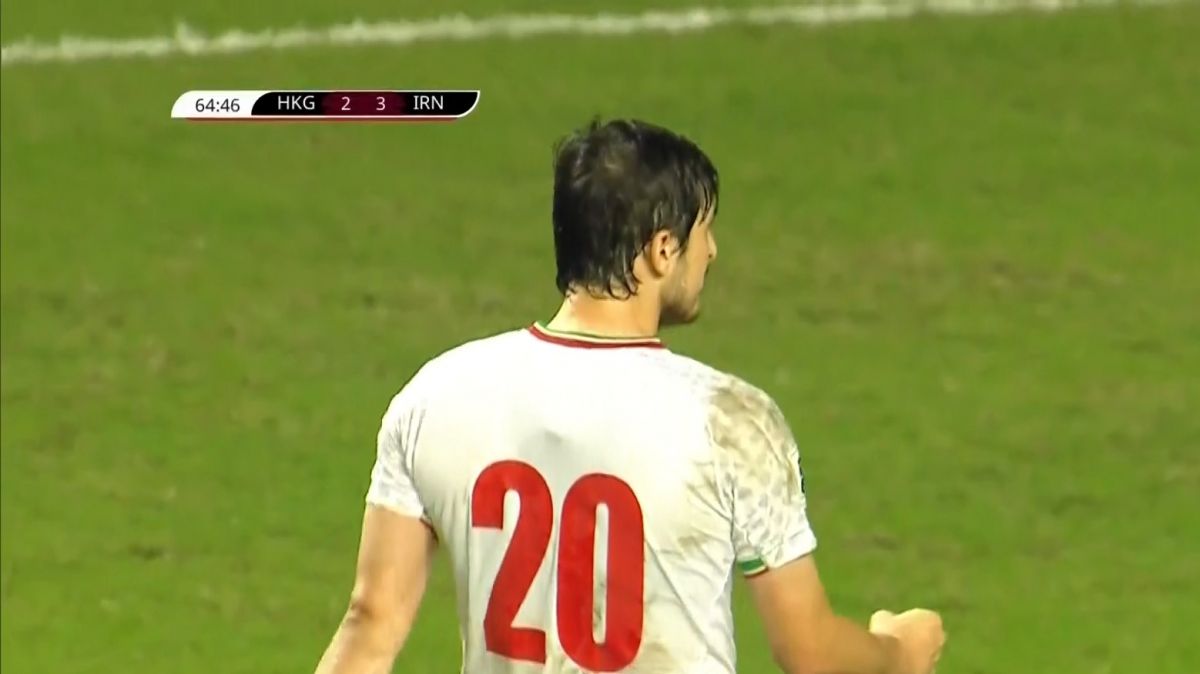 گل چهارم ایران به هنگ کنگ (سردار آزمون)