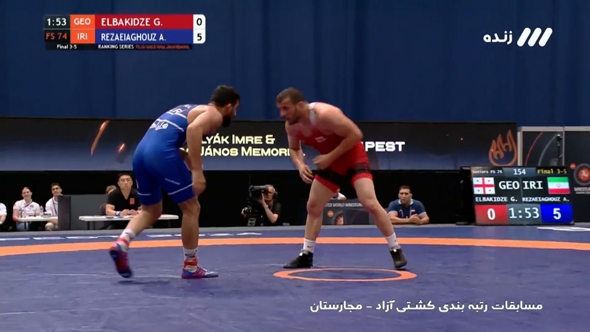 کسب مدال برنز توسط علی رضایی در وزن 74 کیلوگرم