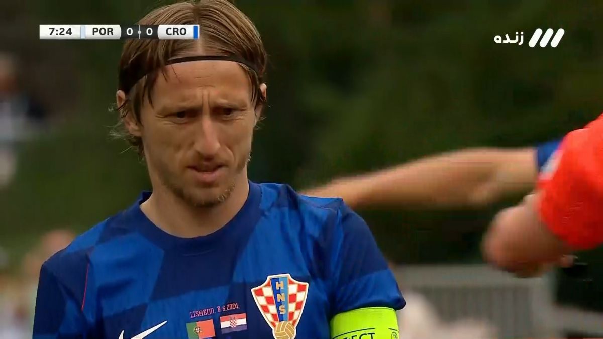 گل اول کرواسی به پرتغال (مودریچ)