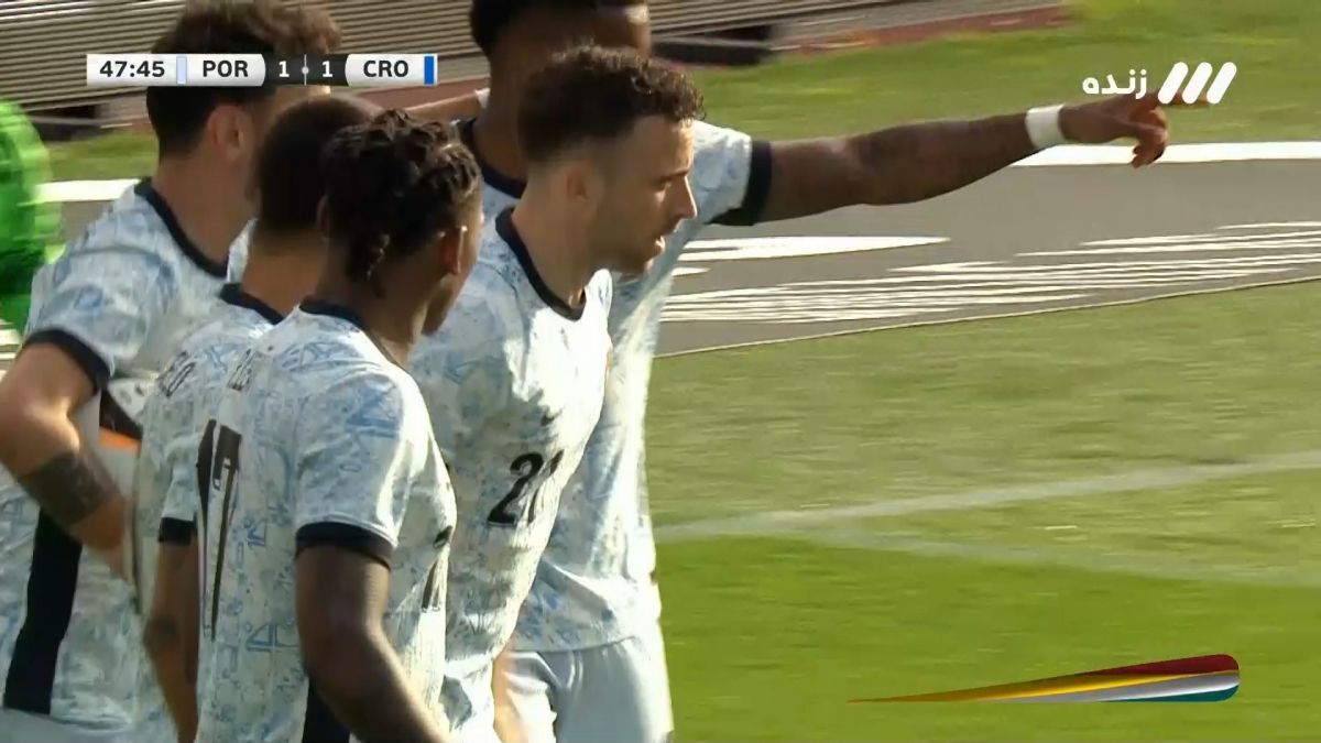 گل اول پرتغال به کرواسی (ژوتا)