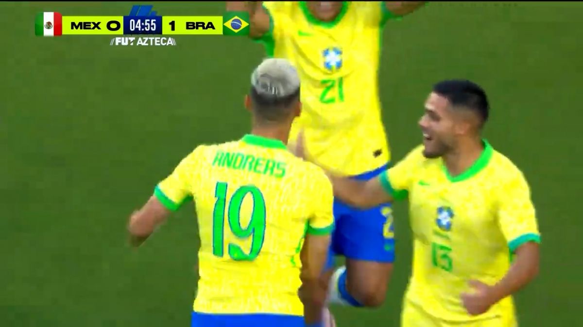 گل اول برزیل به مکزیک (آندریاس پریه را)