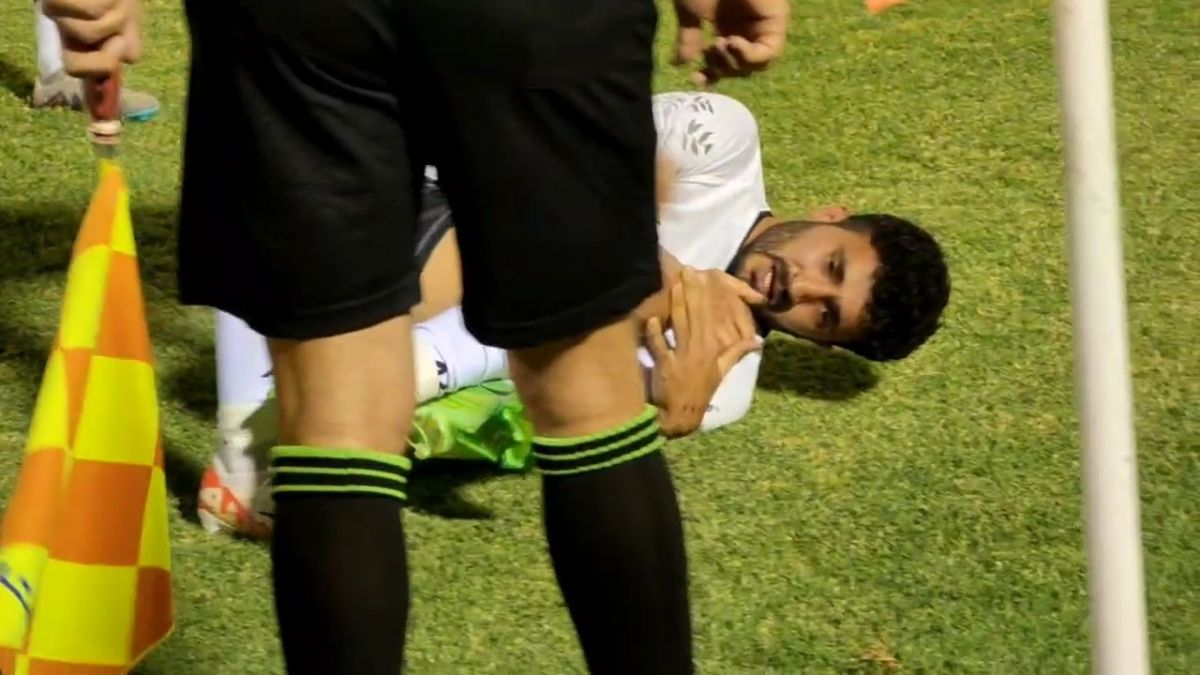 اختصاصی/ مصدومیت شدید و دردناک محمد بلبلی بازیکن چادرملو