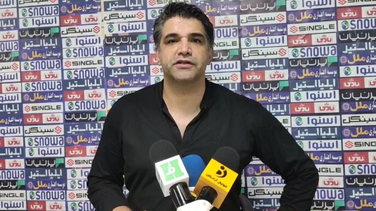 اختصاصی/ کنفرانس خبری جنجالی پیروز قربانی سرمربی نفت و گاز گچساران پس از برتری مقابل شهرداری آستارا