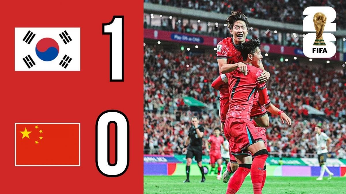 خلاصه بازی کره جنوبی 1-0 چین (مقدماتی جام جهانی 2026)