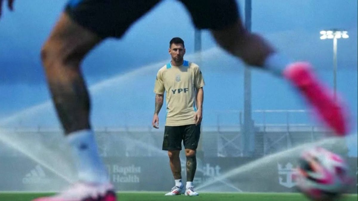 تمرین لیونل مسی و تیم ملی آرژانتین برای حضور در کوپا آمریکا