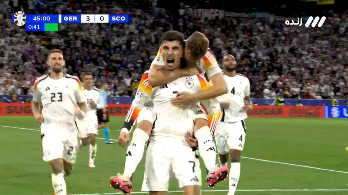 گل سوم آلمان به اسکاتلند (هاورتز - پنالتی)