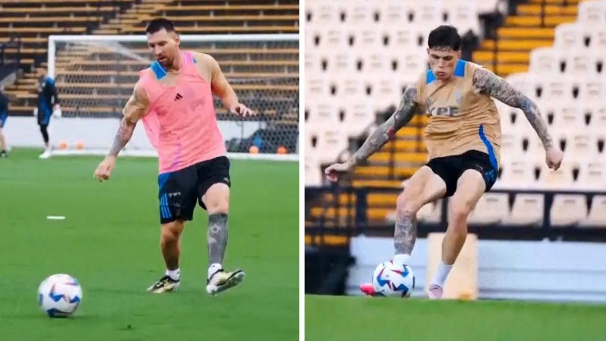 تمرین مسی و بازیکنان آرژانتین برای تقابل با کانادا از مرحله گروهی کوپا آمریکا 2024
