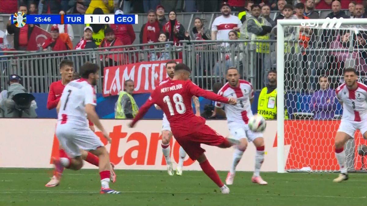 گل اول ترکیه به گرجستان (سوپرگل مرت مولدور)