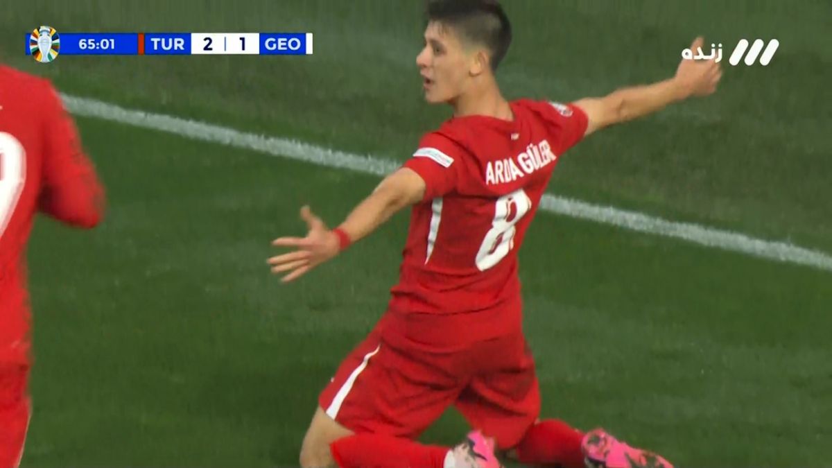 گل دوم ترکیه به گرجستان (سوپرگل آردا گولر)