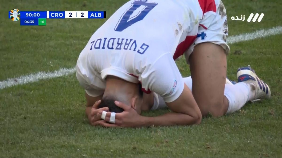 گل دوم آلبانی به کرواسی (گیاسولا در دقیقه 95)